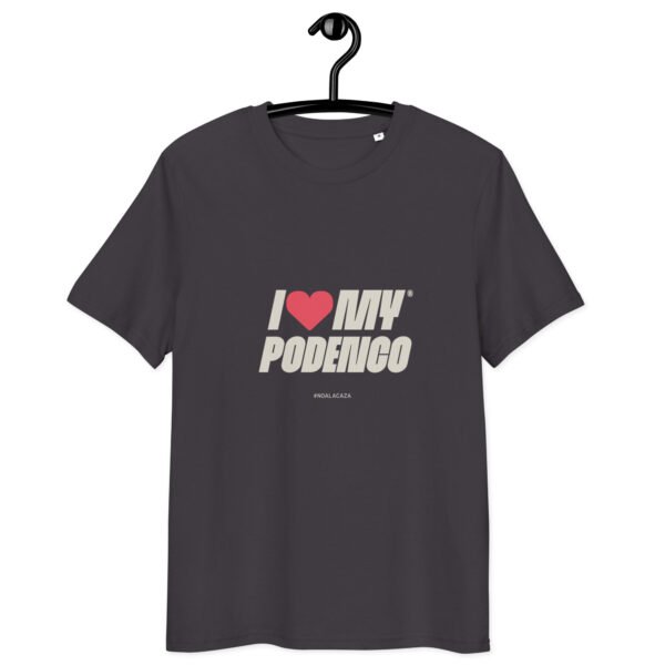 Camiseta algodón orgánico unisex I love my Podenco - Imagen 8