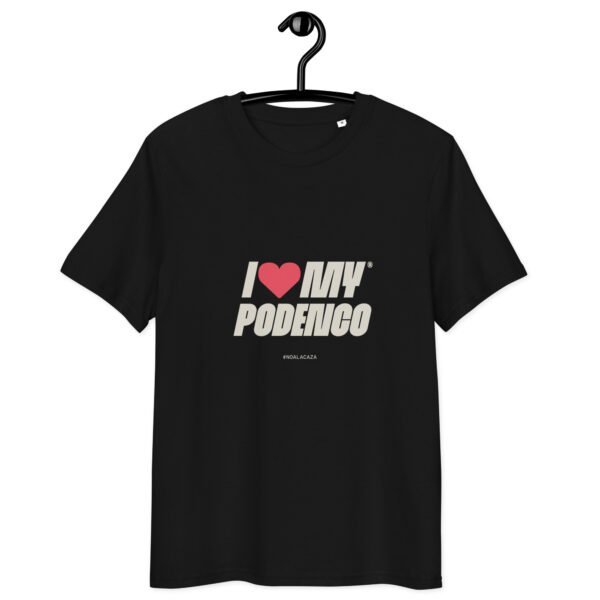 Camiseta algodón orgánico unisex I love my Podenco - Imagen 5