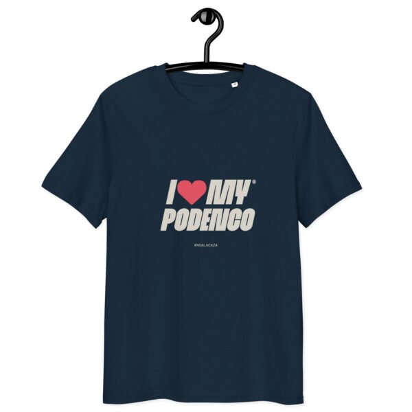 Camiseta algodón orgánico unisex I love my Podenco - Imagen 6